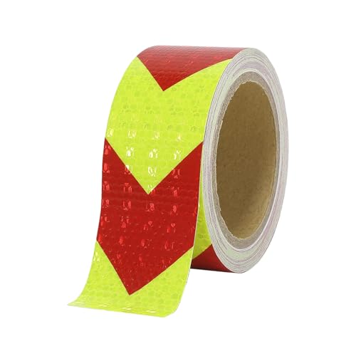 GIUSOBG Bande Reflechissante 5cmx10M Autocollante Ruban Adhésif, étanche à l'eau Réfléchissant Reflechissante Autocollante Imperméable Bande...