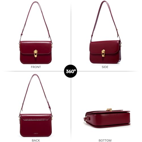 Image of LA FESTIN Genuine Leather Purse for Women Designer Shoulder Handbag Daliy