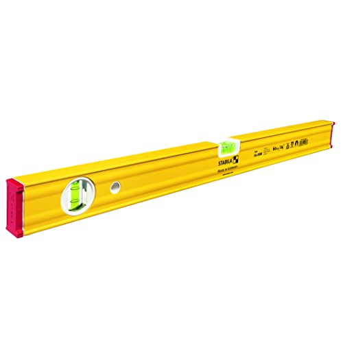 STABILA Magnet-Wasserwaage Type 80 ASM, 60 cm, verstärktes Alu-Profil, extrastarkes Seltenerd-Magnetsystem, 1 Horizontal-Libelle, 1 Vertikal-Libelle, integrierte Rutsch-Stopper, Made in Germany STABILA Magnet-Wasserwaage Type 80 ASM, 60 cm, verstärktes Alu-Profil, extrastarkes Seltenerd-Magnetsystem, 1 Horizontal-Libelle, 1 Vertikal-Libelle, integrierte Rutsch-Stopper, Made in Germany
