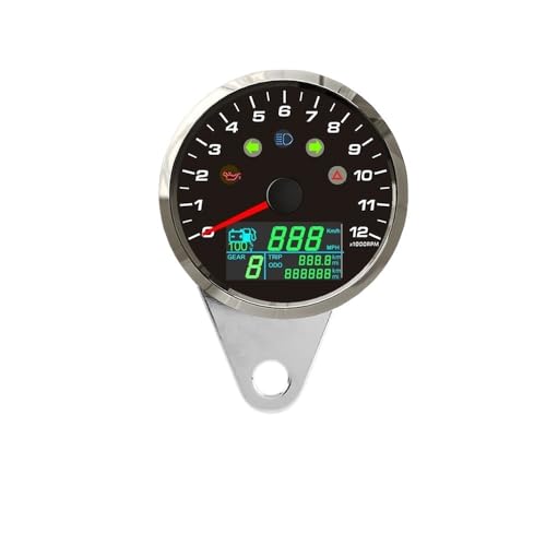 Compteur de vitesse moto pour vos virées nocturnes avec tableau de bord lisible