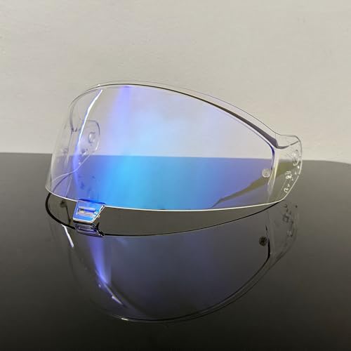 ヘルメットバイザー, Shark Skwal i3 D-Skwal 3 Ridill 2 VZ400 D 3用ヘルメットバイザー ヘルメットレンズ 曇り止めフィルム(Revo Clear Blue)