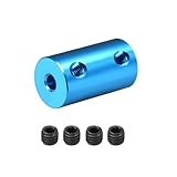 DMiotech 4–6mm Bohrung L25XD14 Starre Kupplung Welle Kupplung Verbindung Verbinder mit Schrauben Aluminium Legierung Motor Welle Anschluss für 3D Drucker Blau