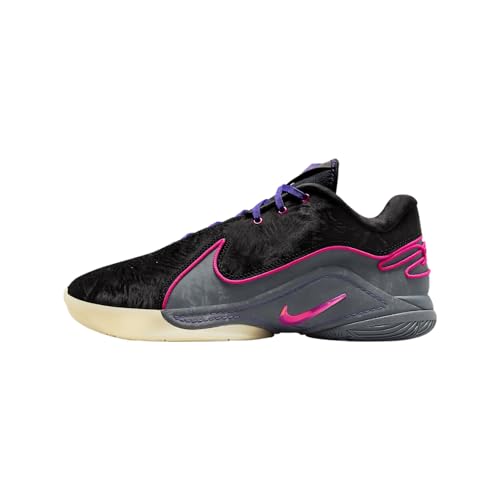 Lebron XXII Crown Jewel Basketball Shoes (FZ1094-001, Black/Dark Grey/Field Purple/Laser Fuchsia) Size 11.5