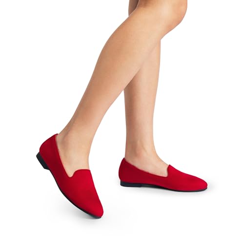 Image of DREAM PAIRS Round Toe Flats for Women Dressy Comfortable, Slip-On Dress Business Casual Office Work Shoes for Women