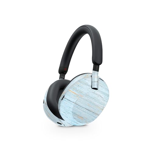 Image of MightySkins Glossy Glitter Skin Compatible with Sony WH-1000XM5 Headphones - Distressed Wood | Protective, Durable High-Gloss Glitter Finish | Easy to Apply