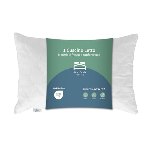Aurora Bedding Cuscino Memory Foam Fiocchi 45x75 H12cm - Guanciale...