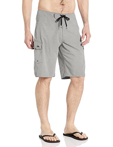 Quiksilver Men's Manic 22 Inch Length Cargo Pocket Boardshort Swim Trunk Athletic Heather 30