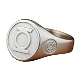 White Lantern Men’s Ring in 925 Sterling Silver | Handmade Superhero Statement Ring | Comic-Inspired Jewelry | Gift for Him | Cosplay Lantern Corps Ring