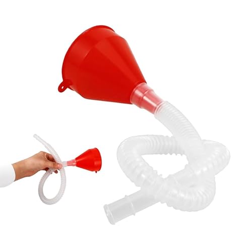 Imbuto Universale Auto con Beccuccio Lungo Flessibile – Ø8cm – Imbuto per Riempimento Olio, Benzina, Acqua, Antigelo,Adblue – Plastica Resistente per Auto, Moto, Officina e Garage 524053