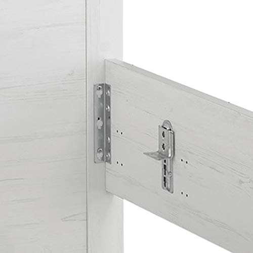 Lomadox 4-TLG. Landhaus Schlafzimmerset in Pinie weiß Nb. mit Absetzungen in Pinie dunkel Nb. – Bild 5