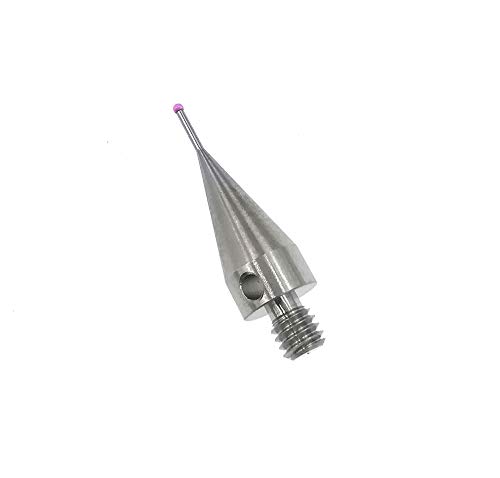 Image of Cmm Touch Probe Tips CMM Stylus for CMM Machine CNC Machine M4 Thread Shank 1mm Diameter Ruby Tip 20mm Long A-5000-7545