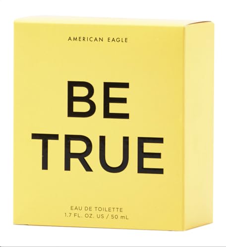 Be True Eau de Toilette Spray by American Eagle 1.7 fl oz yellow box