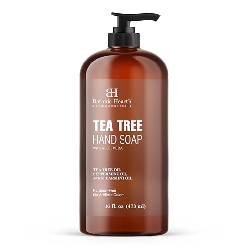 Botanic Hearth 850001249461 Tea Tree Liquid Hand Soap - Sulfate Free Formula - Multi Purpose Hand Wash With Aloe Vera And Premium Grade Tea Tree Oil cover