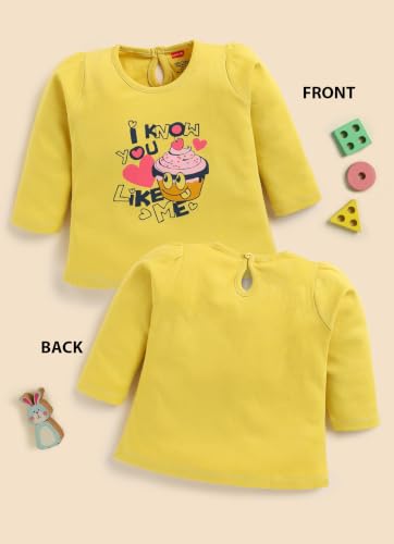 Image of LuvLap Baby Girls 100% Cotton Full Sleeve Girls Top Pack of 4
