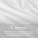 DOZ 100% Long Staple Cotton Sheet Sets, Soft Sateen Weave Cotton, Smooth, Breathable, Cooling Sheets, Hotel Comfort, Durable, 4pc – 2 Pillowcases 1 Fitted 1 Flat (Snow, Full)