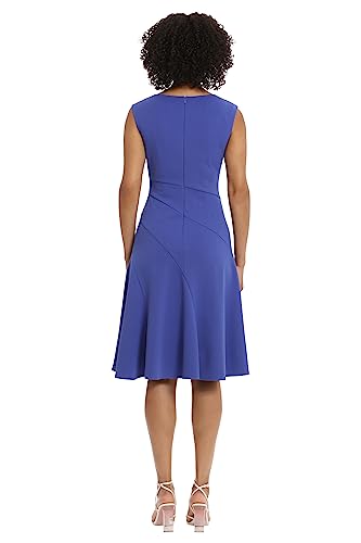 Maggy London Women's Sleeveless Fit and Flare with Pleat Tuck and Seaming Details Work Career Event Guest of3