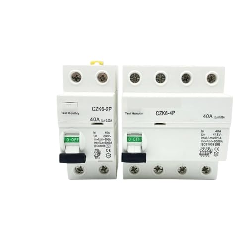 Interruptor diferencial electromagnético contra fugas de corriente 2P