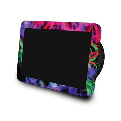 Image of Skin Compatible with Amazon Echo Show 8 (3rd Gen, 2023) - Neon Splatter - Premium 3M Vinyl Protective Wrap Decal Cover - Easy to Apply, Crafted in The USA by MightySkins