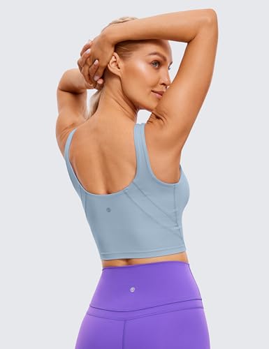Image of CRZ YOGA Womens U Back Sports Bras | Light Support, Removable Pads, Yoga, Extremely Soft, U Back, Wide Straps, for Women