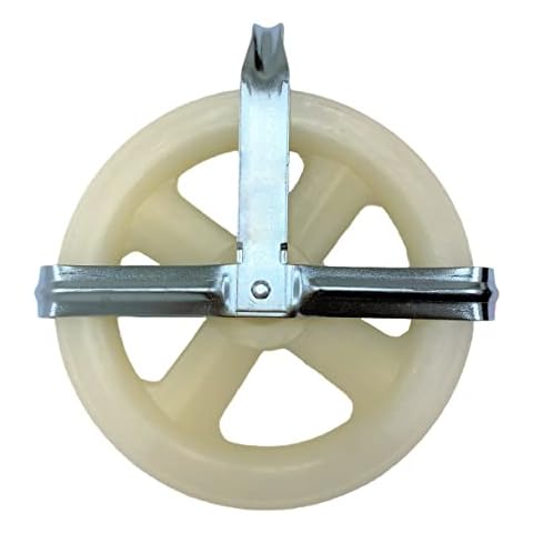 Lifstar 5" Clothesline Pulley, Nylon Rope Pulley for Outdoor Clotheslines - Fits Rope Up to 3/8-in Cover