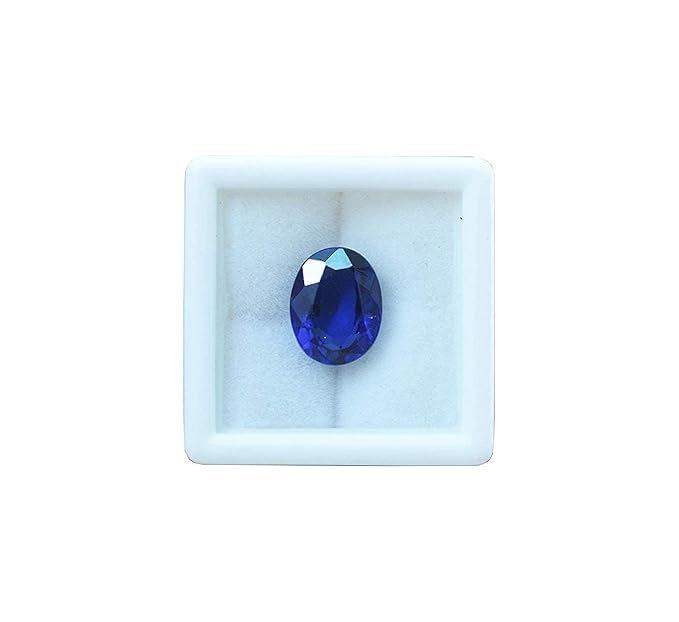 Saphir bleu original certifié neelam stone 12,25 ratti pour collectionneur