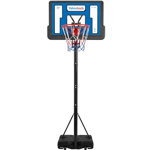 Yaheetech Portable Basketball Hoop Basketball Hoop Outdoor 9-11.5ft Height Adjustable