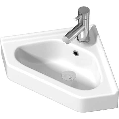 BAYSTONE Wall Hung Corner Basin Sink Cover