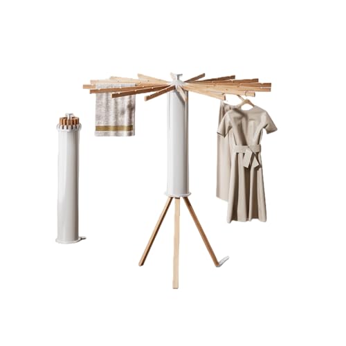 AVOID Tendedero Plegable de Ropa para Interior – Tendedero Extensible con 16 Brazos de Madera –...