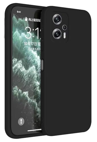 Topme Funda para Poco X4 GT (6.6' Inches) Carcasa Caja Case Estuche, Funda Protectora de Piel de Silicona TPU - Negro