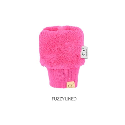Image of C.C Kids Faux Fur Sherpa Lined Convertible Mittens