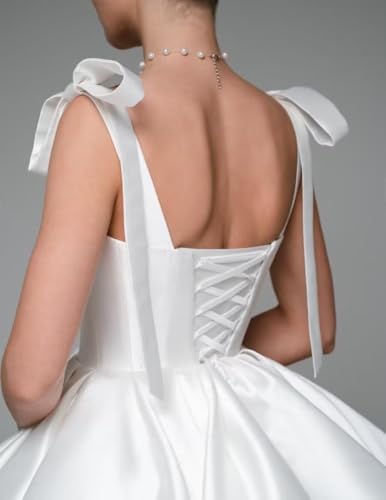 Satin Homecoming Dresses Short for Teens with Pockets Spaghetti Straps Pleated A Line Prom Dress Evening Wedding Dress2