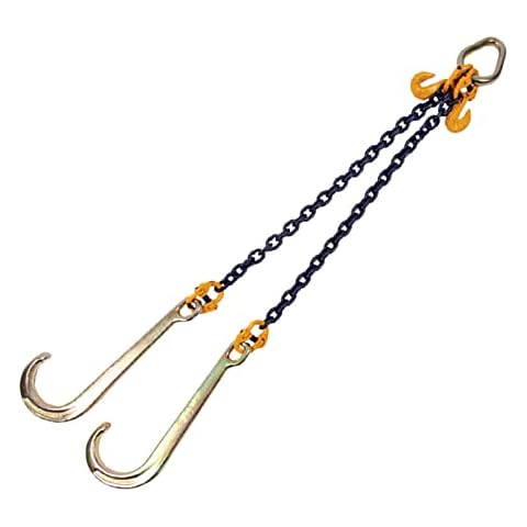 J Hook Heavy Duty V Assembly with Chain for Winching & Vehicle Recovery Cover