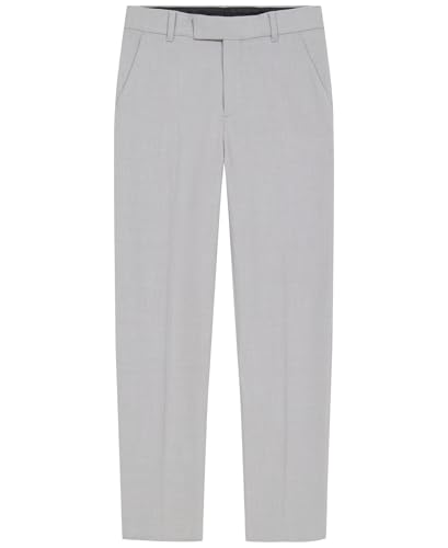 Image of Calvin Klein Boys Flat-Front Bi-Stretch Dress Pant, Straight Leg Fit, Belt Loops & Front Pockets