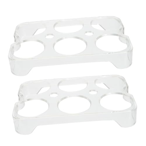 Tofficu Boîtes à Œufs Réutilisables En Plastique, Lot De 2 Supports Universels Pour Réfrigérateur Couvercle Organisation Sécurisée Pour Œufs Et Petits Objets