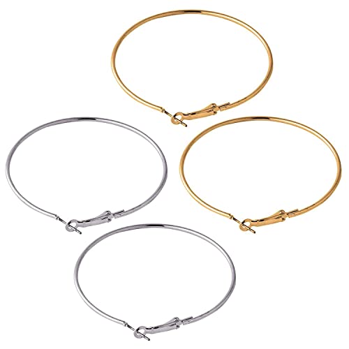 Image of I Jewels Stylish Classic Round Hoop Earring Lightweight Everyday Wear Earrings for Women