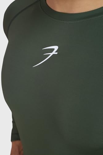 Image of FUAARK Men's Full Sleeve Compression T-Shirt - Athletic Base Layer for Fitness, Cycling, Training, Workout, Tactical Sports Wear