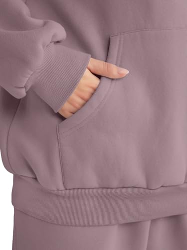 Image of AUTOMET Womens 2 Piece Lounge Sweatsuit Fall Fashion Matching Sweat Sets | Oversized Fall Hoodies & Baggy Jogger Sweatpants Fashion 2026 Outfits