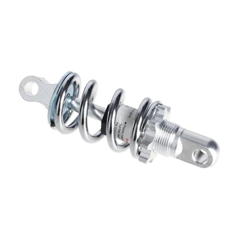 Stoßdämpfer 125MM Federung Hinten Stoßdämpfer Einstellbarer Federdämpfer Für Elektroroller Faltrad Fahrrad Für Softtail Tuning-Federbeine(Silber)