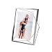Umbra Prisma Picture Frame, 5x7 Photo Display for Desk or Wall, Chrome