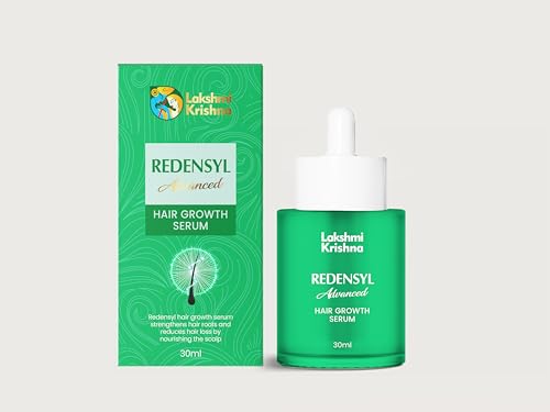 Image of Lakshmi Krishna Naturals Advanced Hair Growth Serum 30 ml with Redensyl 3%, Anagain 4%, Baicapil 2% & Caffeine - Plant Based Serum to Stimulate Hair Regrowth, Support Hair Density & Scalp Care for Men & Women