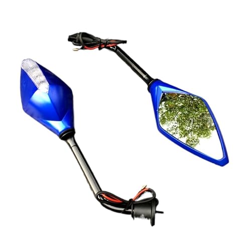 Rétroviseurs moto 10mm avec clignotants intégrés pour rouler sereinement sans angle mort