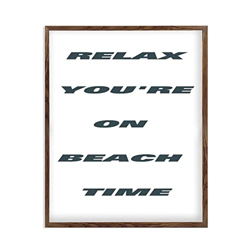 Panneau en bois vintage Relax pour transformer votre séjour en havre