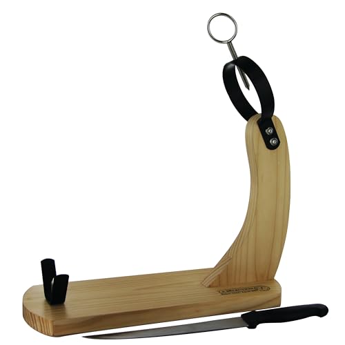 COOK CONCEPT CMKD3168 JAMONERO C/CUCHILLO, Legno, Marrone, 38 x 14.2 x 39 cm