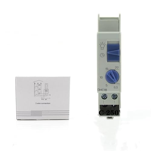 Temporizador de escalera DHC18 con relé de contacto normalmente abierto regulable en AC 250V