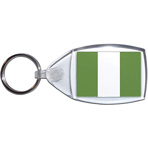BadgeBeast.co.uk Nigeria Flag - Petit porte-clés en plastique