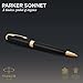 Parker Sonnet Ballpoint Pen | Matte Black Lacquer with Gold Trim | Medium Point Black Ink | Gift Box