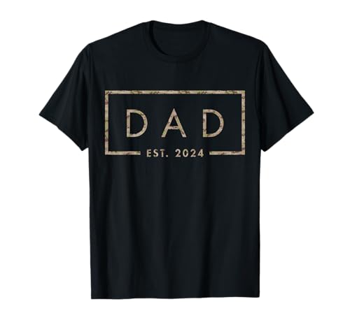 CAMO Dad Est 2024, Día del Padre, anuncio de nuevo papá bebé Camiseta