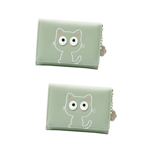 2pezzi Portafoglio Con Zip Porta Monete e Design Compatto e Pratico Per Viaggi e Attività Quotidiane