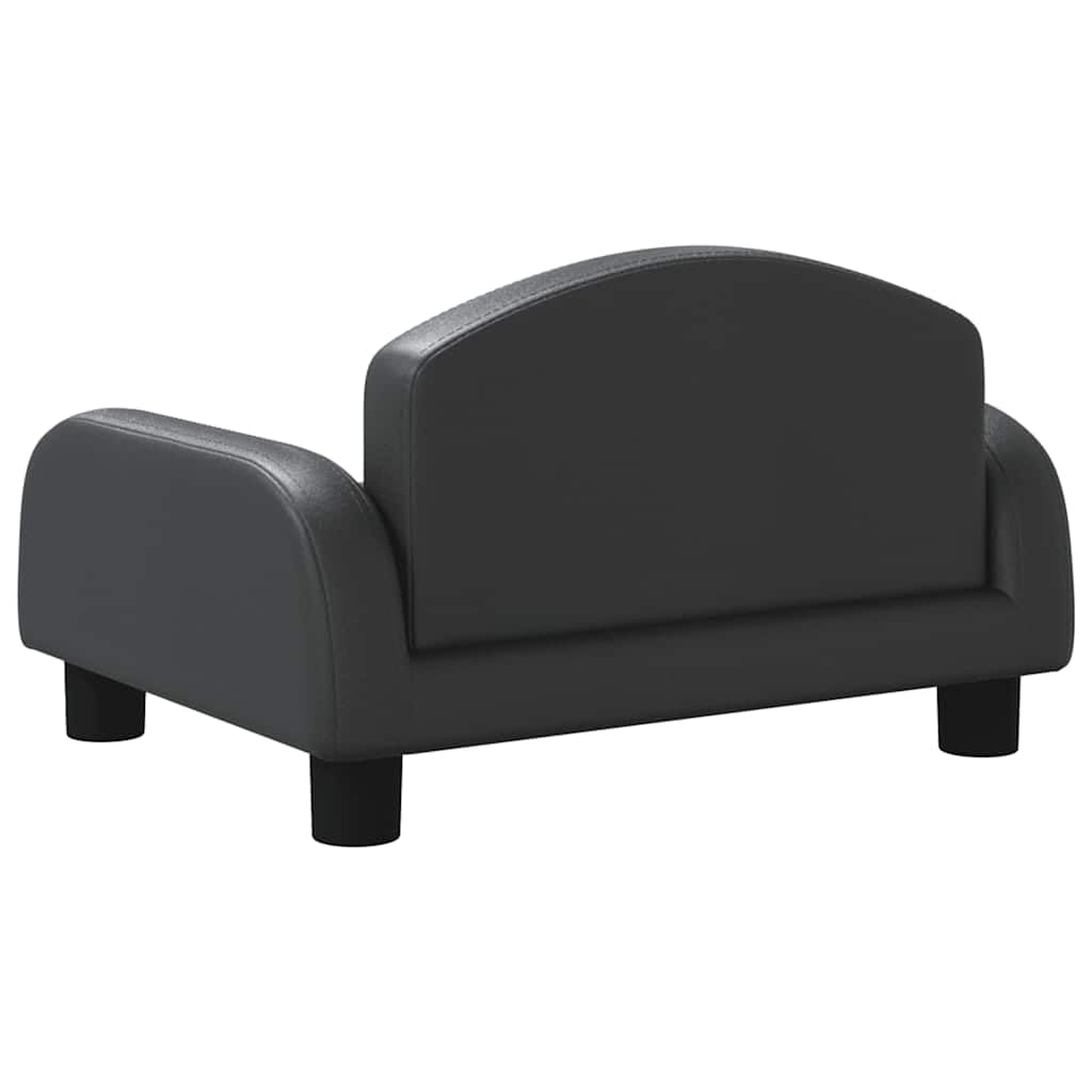 vidaXL Lettino per Cani Nero 50x40x30 cm in Similpelle