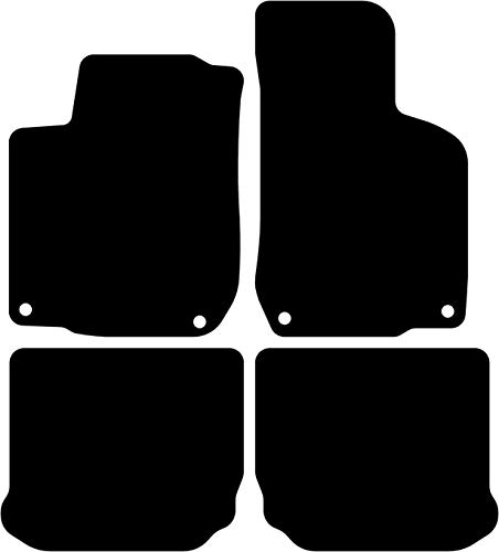 Kovvar Tapis de Sol Compatible avec Volkswagen Golf 4 1997-2003 Correspondant à la Version: 3/5 Portes/SW | Système de Fixation: Clips | Qualité: Basic